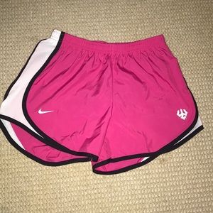 Pink nike dry fit gym shorts
